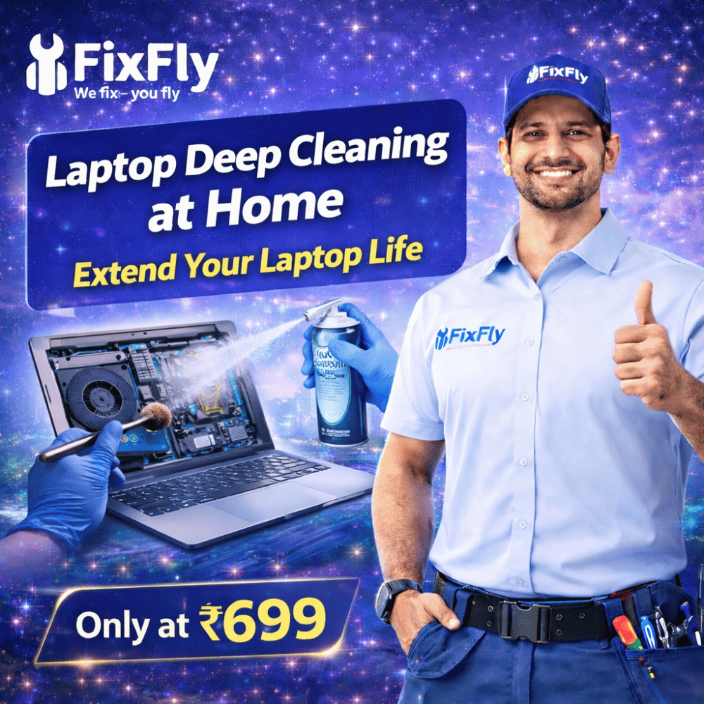 Laptop Deep Cleaning at home